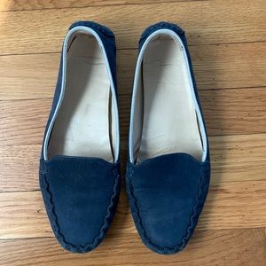 Cole Haan driving moccasins loafers flats navy suede 8.5 C Grand OS